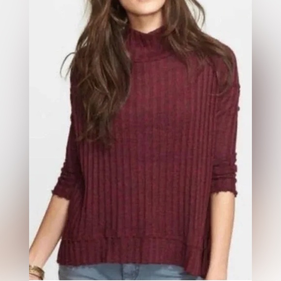 Free People Sweaters - NWT FREE PEOPLE CLARISSA MOCK NECK SWEATER LARGE